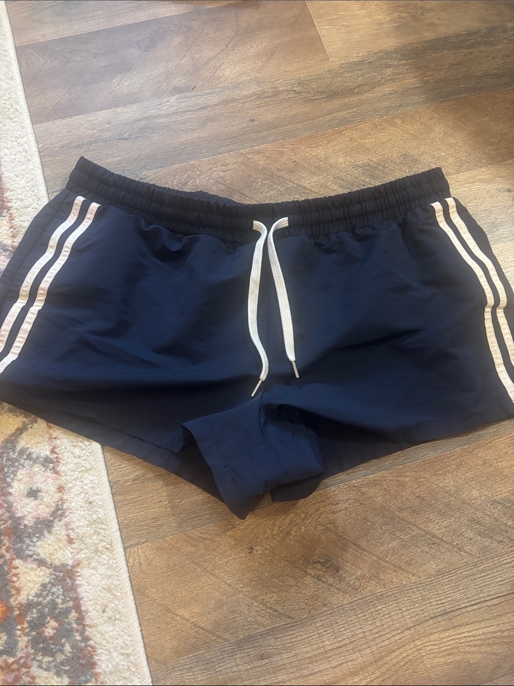 Angel Kiss Navy Shorts with Elastic Waistband